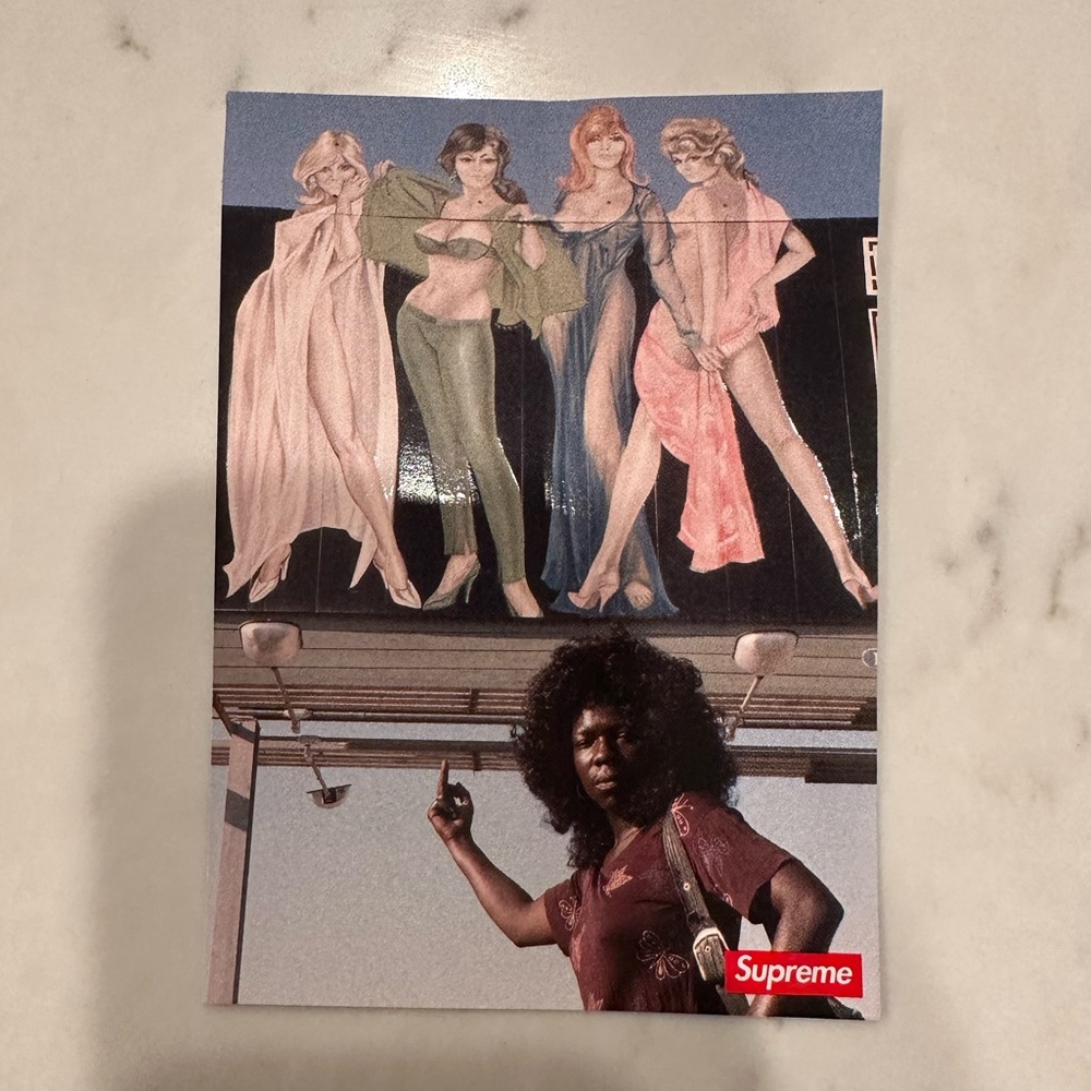 Supreme Multicolor Art Print with Figures